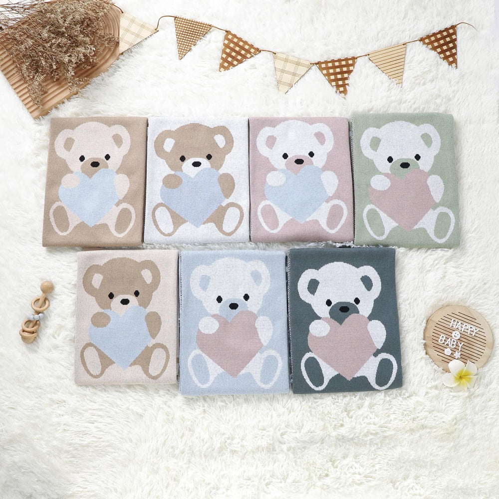 LAWKUL Babby Blanket light blue color for a calm nursery vibe.