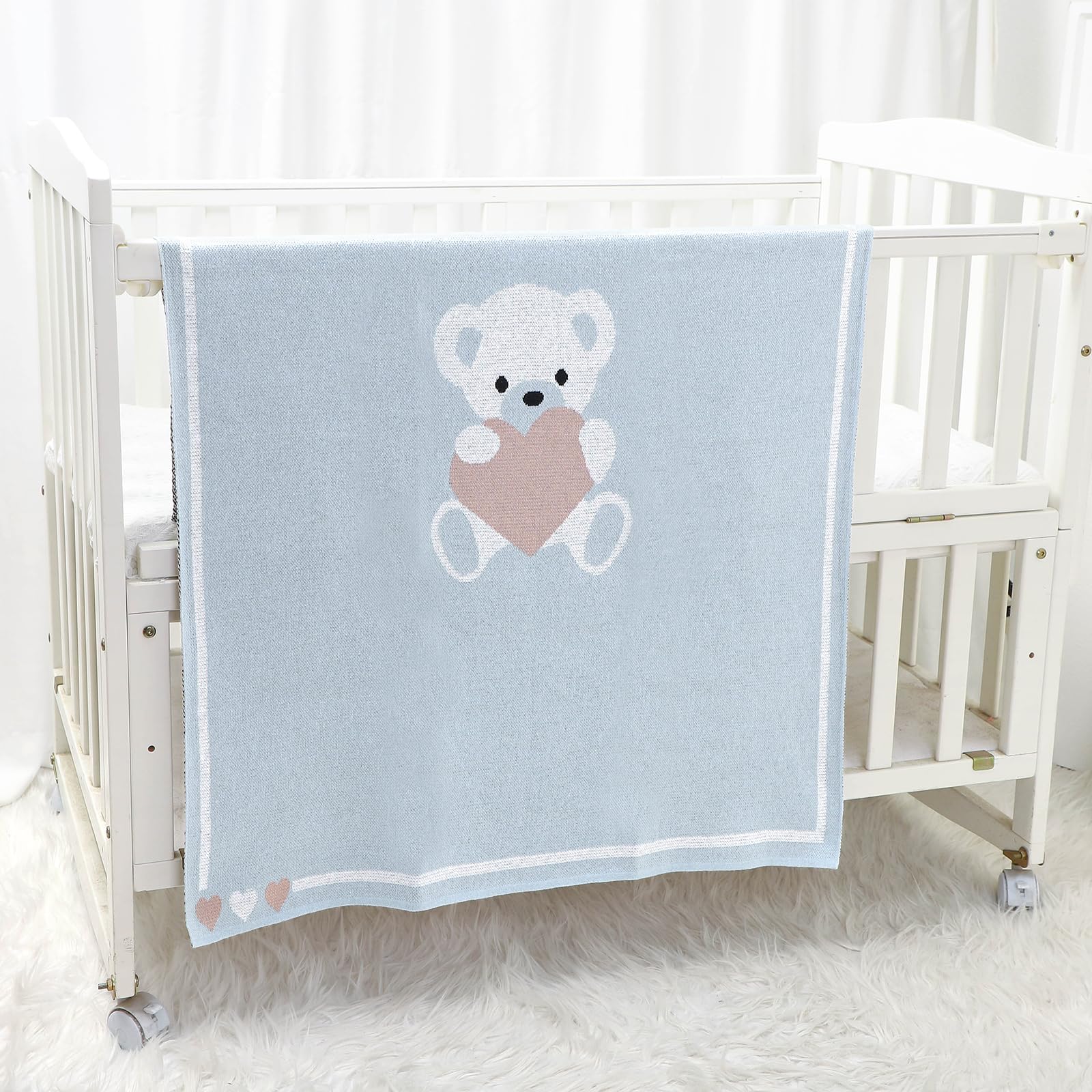LAWKUL Babby Blanket used as a nursery photo prop and keepsake.