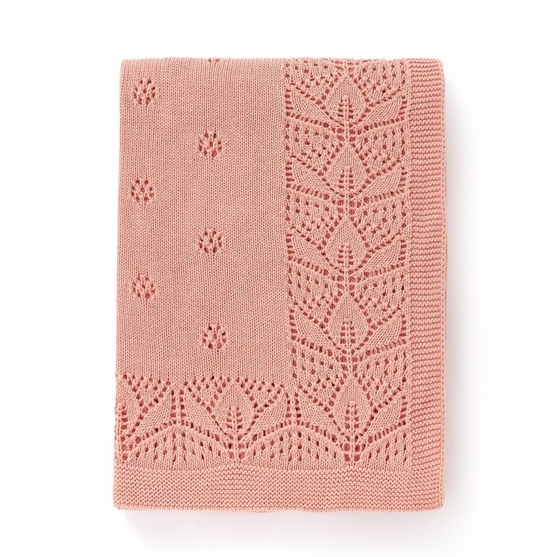 LAWKUL baby blanket cellular pattern close-up highlighting breathable cotton