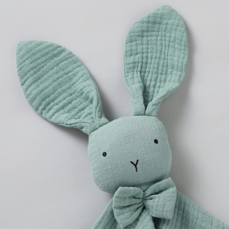 LAWKUL Baby Lovey organic cotton muslin material for breathable softness.