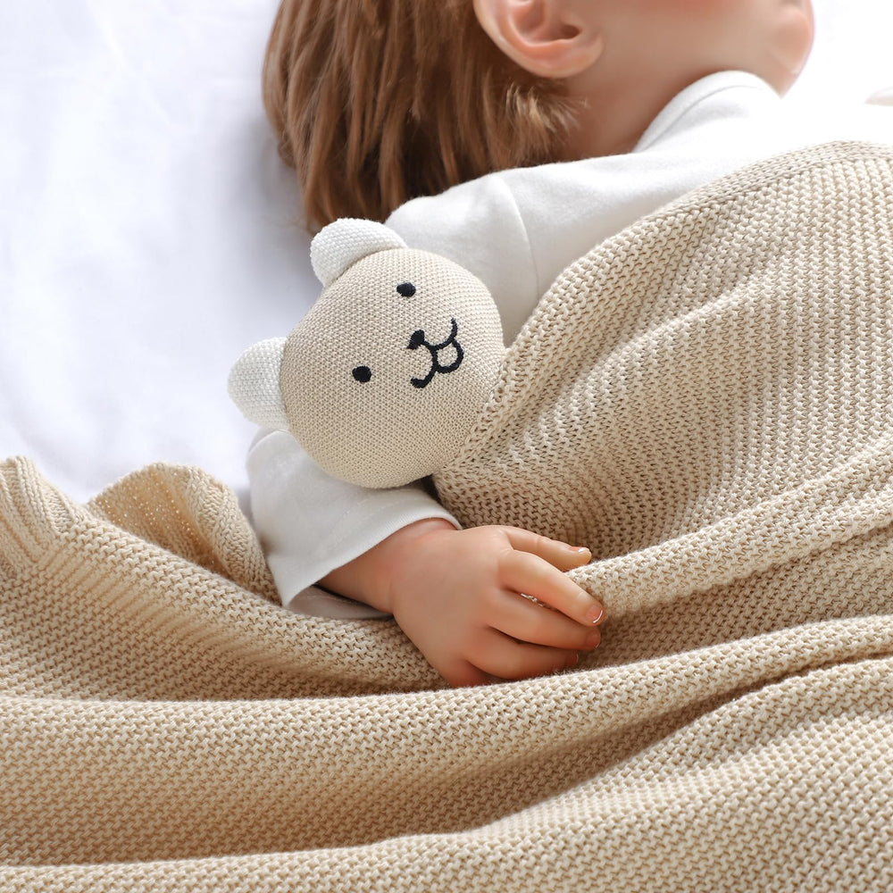 LAWKUL Bear Lovey ears texture detail highlighting tactile feedback for soothing moments