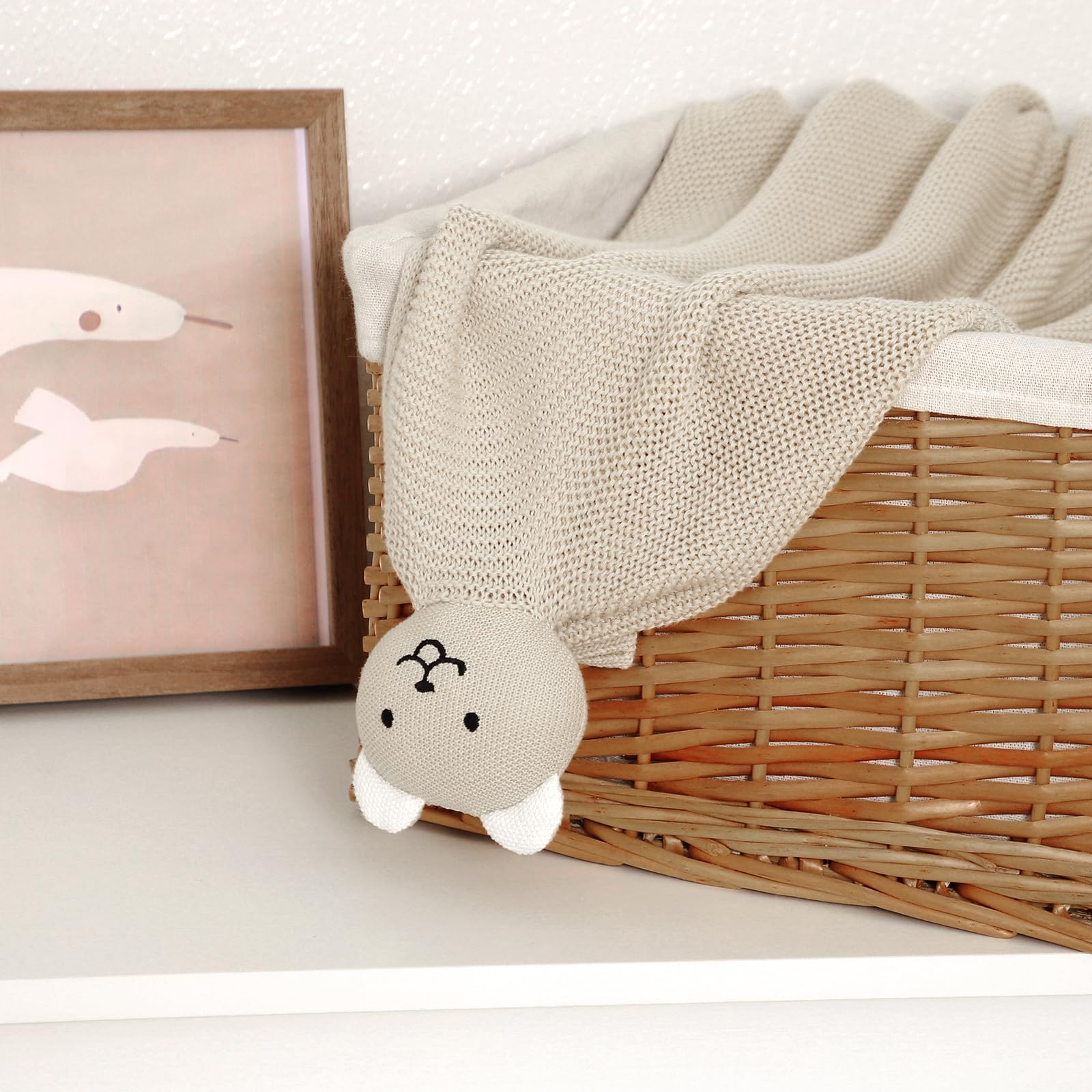 LAWKUL 40x30 inch size demonstrated for swaddling and full-body coverage