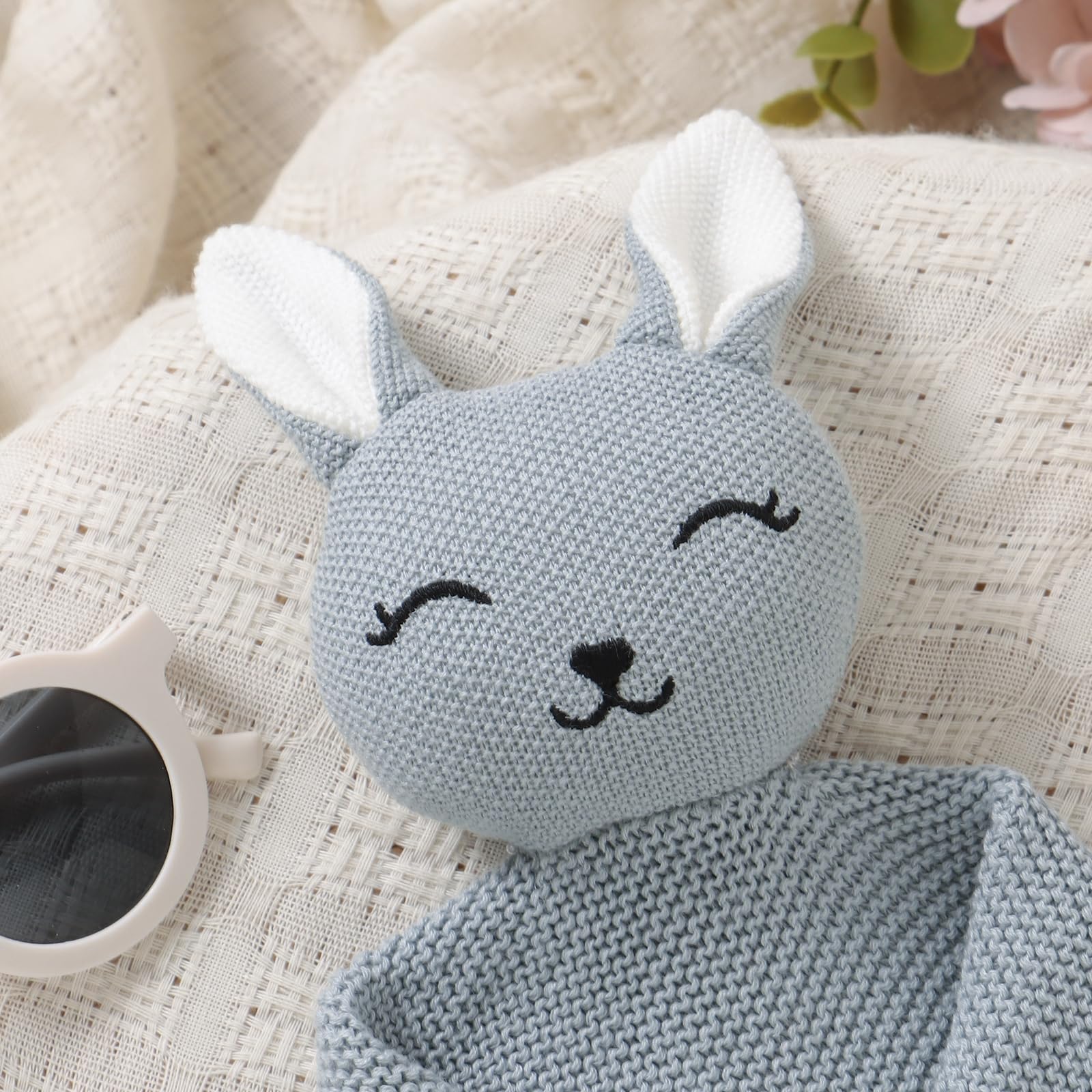 LAWKUL Bunny Lovey 40x30 inch size supports swaddling and cuddling.