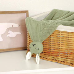 LAWKUL Bunny Lovey 40x30in size ideal for swaddling and travel