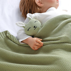 LAWKUL Bunny Lovey satin edges offer gentle handling and comforting touch