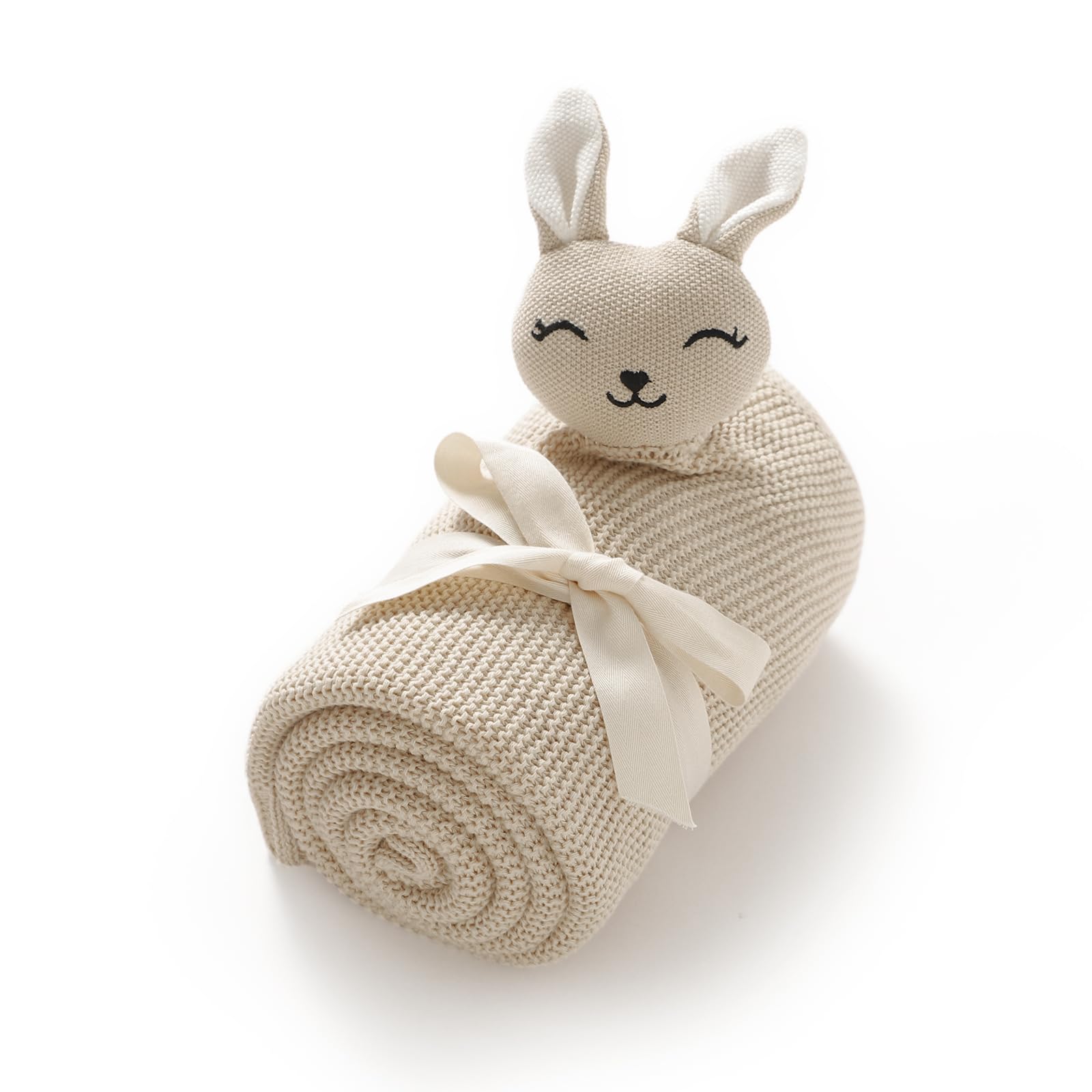 LAWKUL Bunny Lovey neutral design suits any nursery.