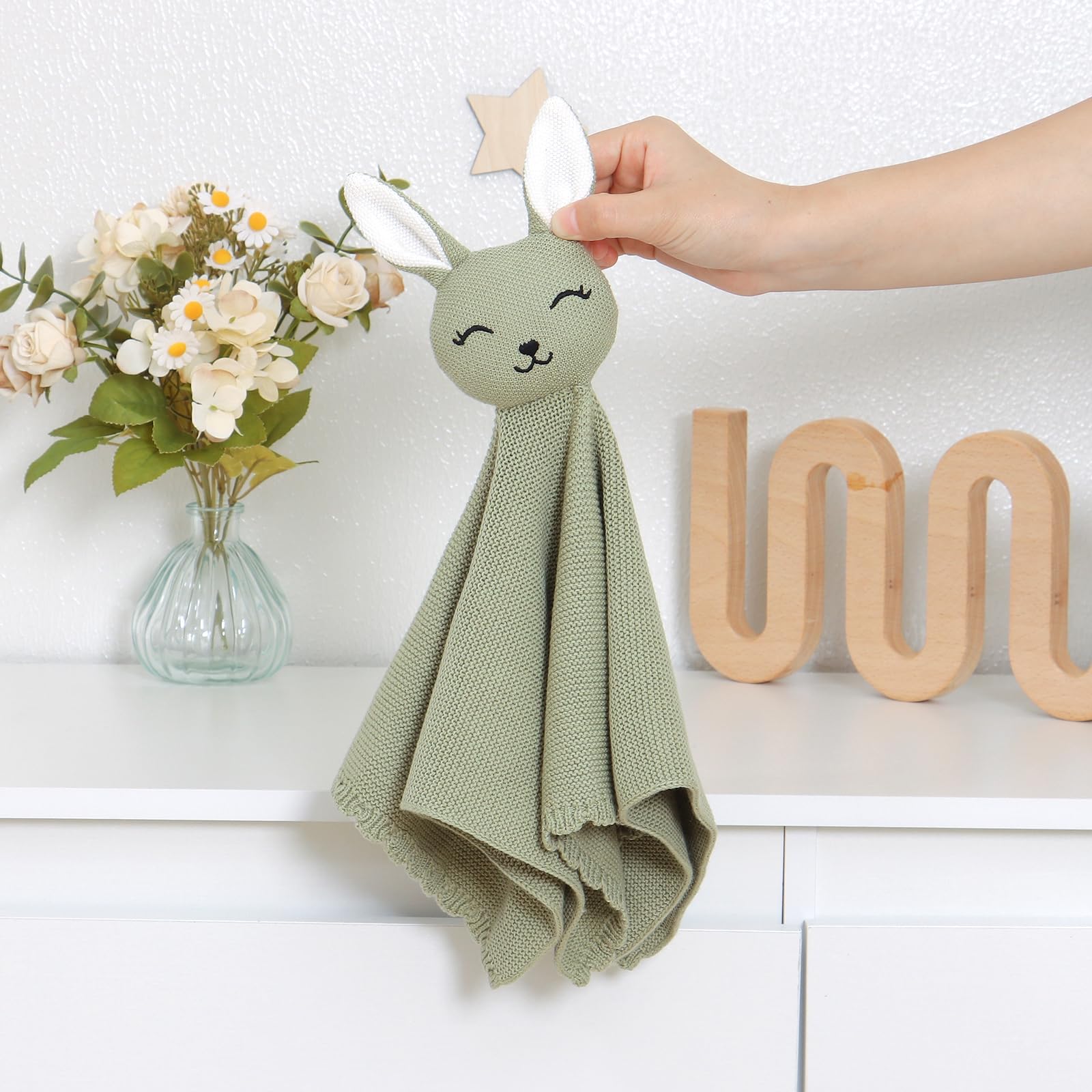 LAWKUL Bunny Lovey satin edge adds smooth sensory feel.