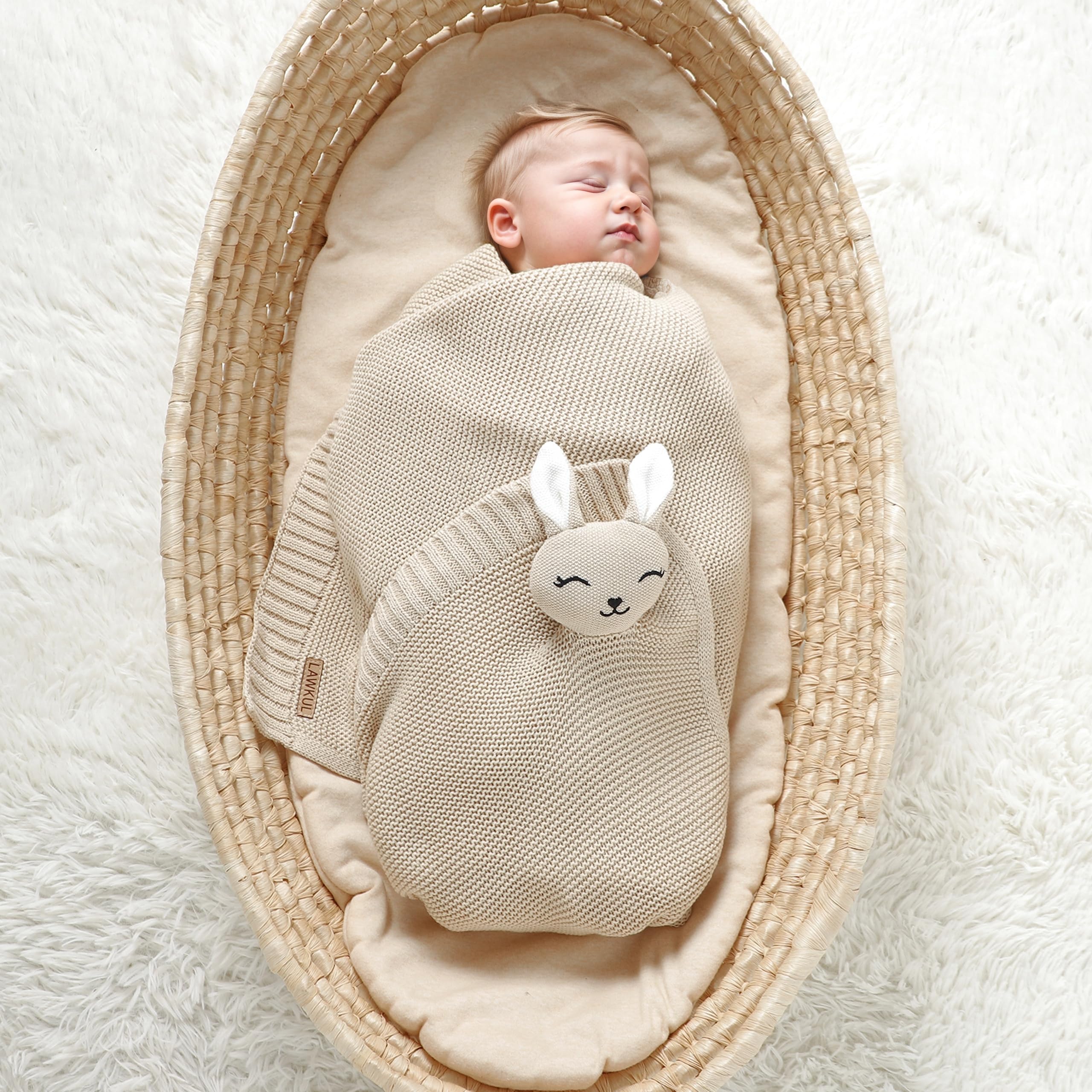 LAWKUL Bunny Lovey travel-compact design fits on-the-go.
