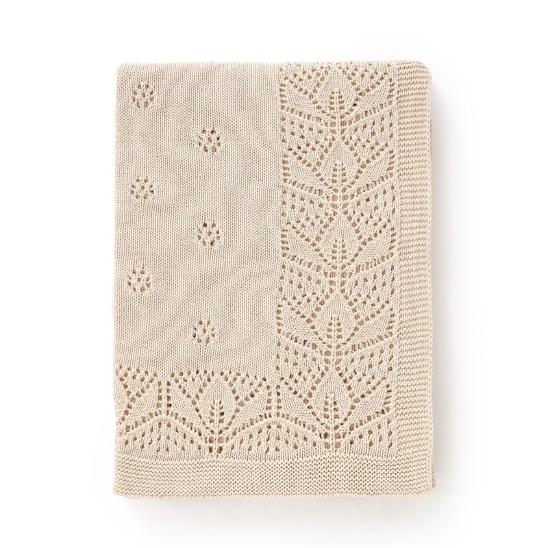 LAWKUL Cellular Blanket Baby 100x80cm; ultra-soft cotton for newborn comfort.