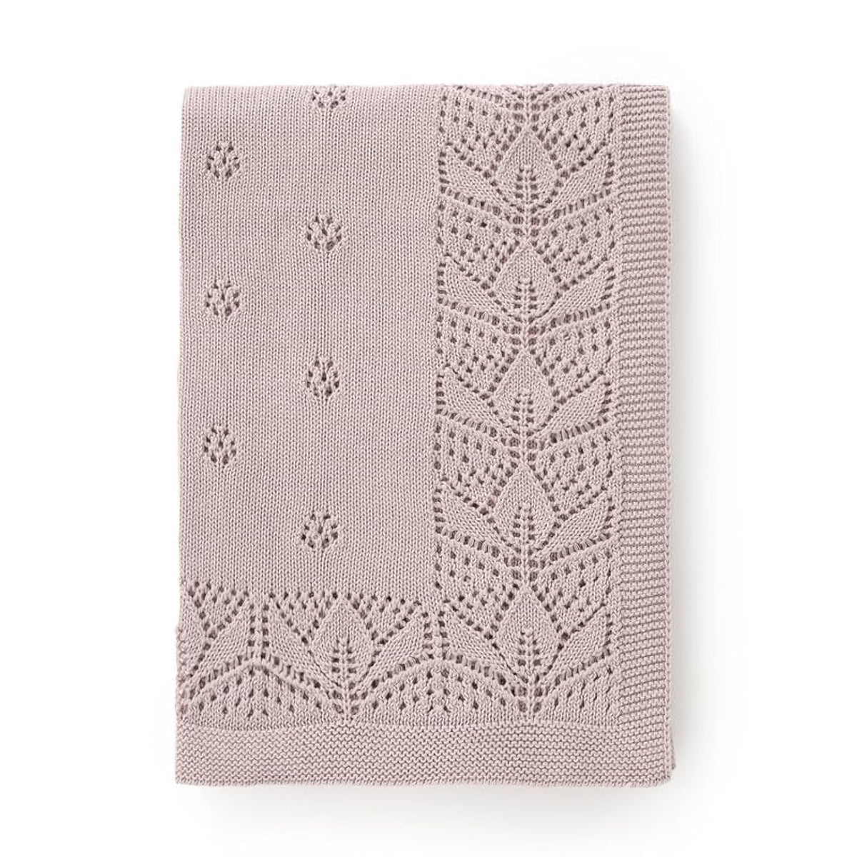 LAWKUL cellular blanket in lavender offers gentle warmth for newborns.