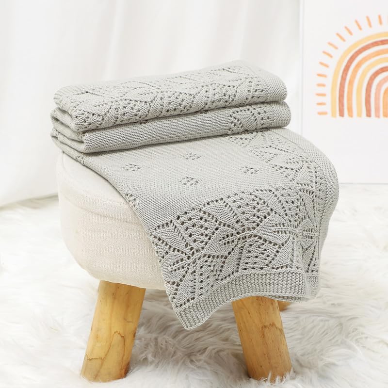 LAWKUL blanket ideal for crib or stroller with breathable cotton weave.