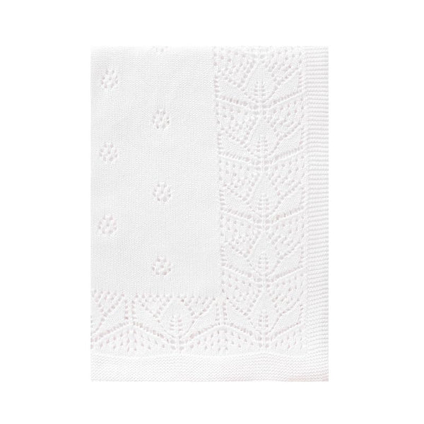 LAWKUL Cellular Blanket close-up knit detail, showcasing breathable 100% cotton softness for newborn comfort.