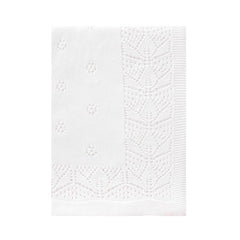 LAWKUL Cellular Blanket close-up knit detail, showcasing breathable 100% cotton softness for newborn comfort.
