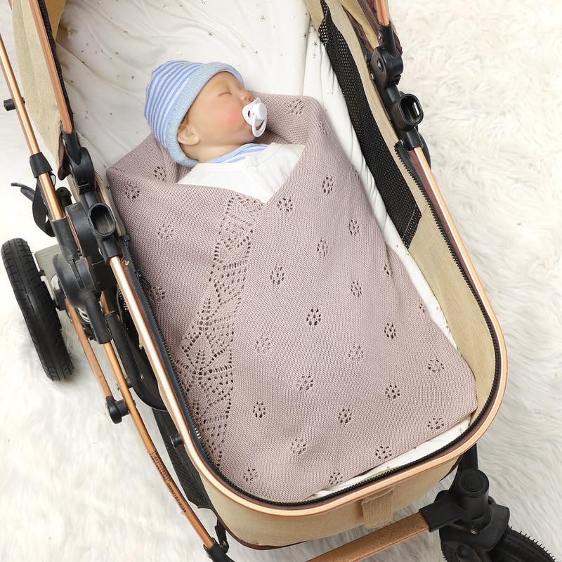 LAWKUL 100x80cm size supports wrapping and full-body newborn coverage.