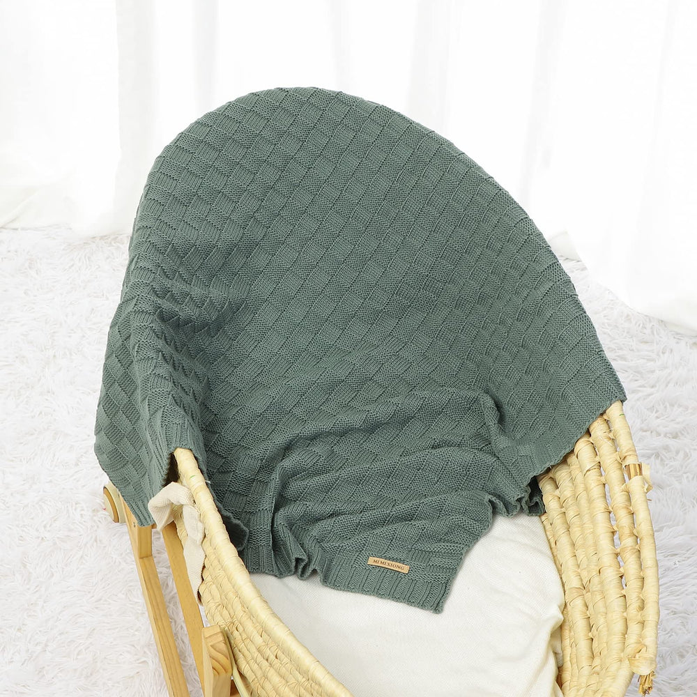 LAWKUL Green Baby Blanket adds nursery decor with timeless colors