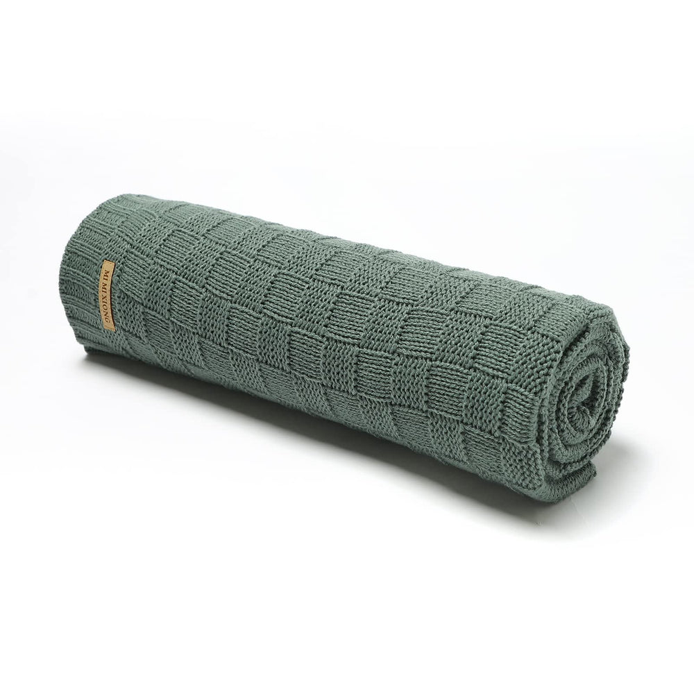 LAWKUL Green Baby Blanket durable and colorfast through washes