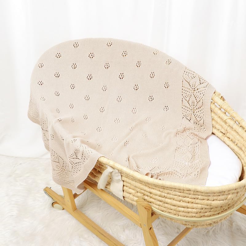 LAWKUL Newborn Swaddle Blanket; wraps snugly for calm daytime and bedtime routines.