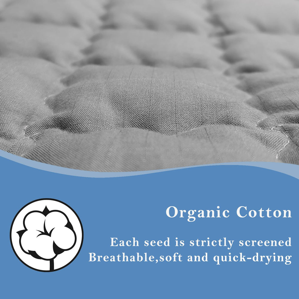 LAXVAPIU grounding mat back with non-slip dots stays securely in place.