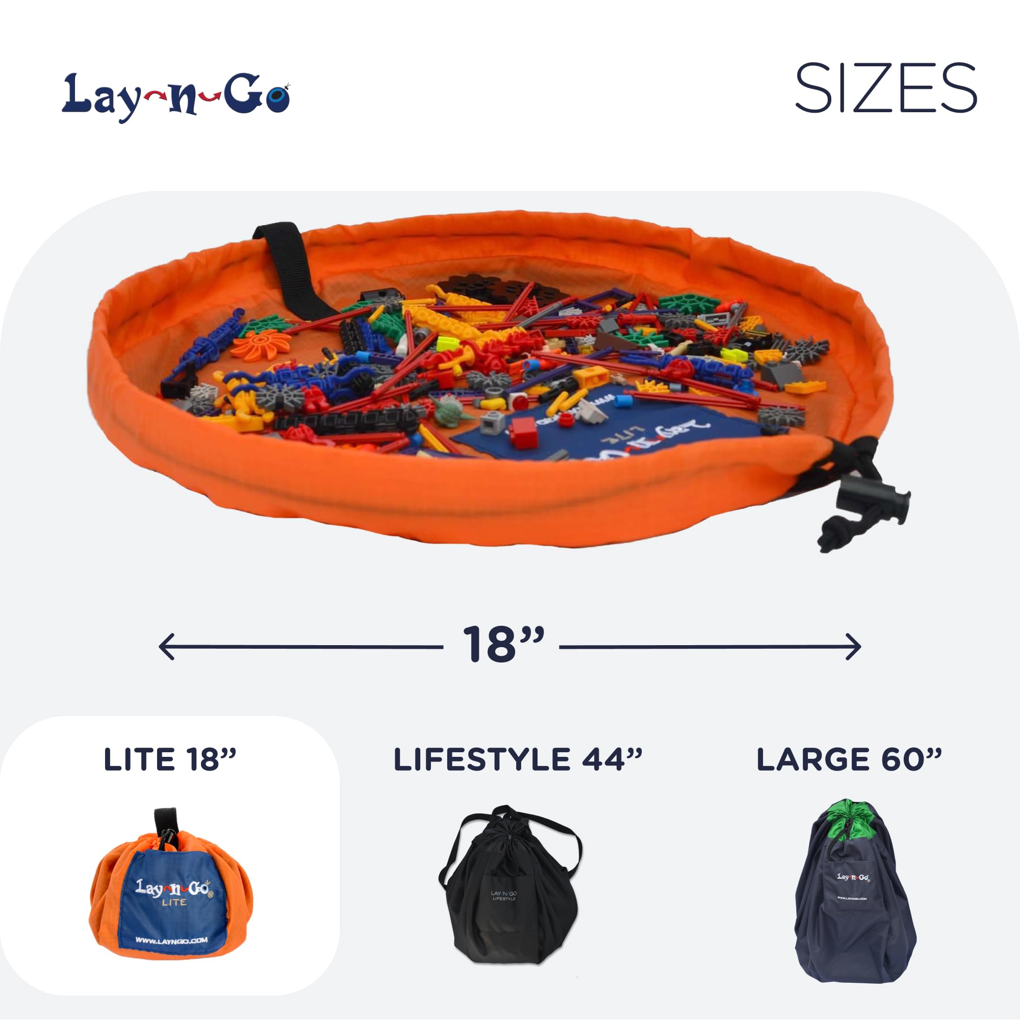 Lay-n-Go travel bag in use, ideal for trips with kids.