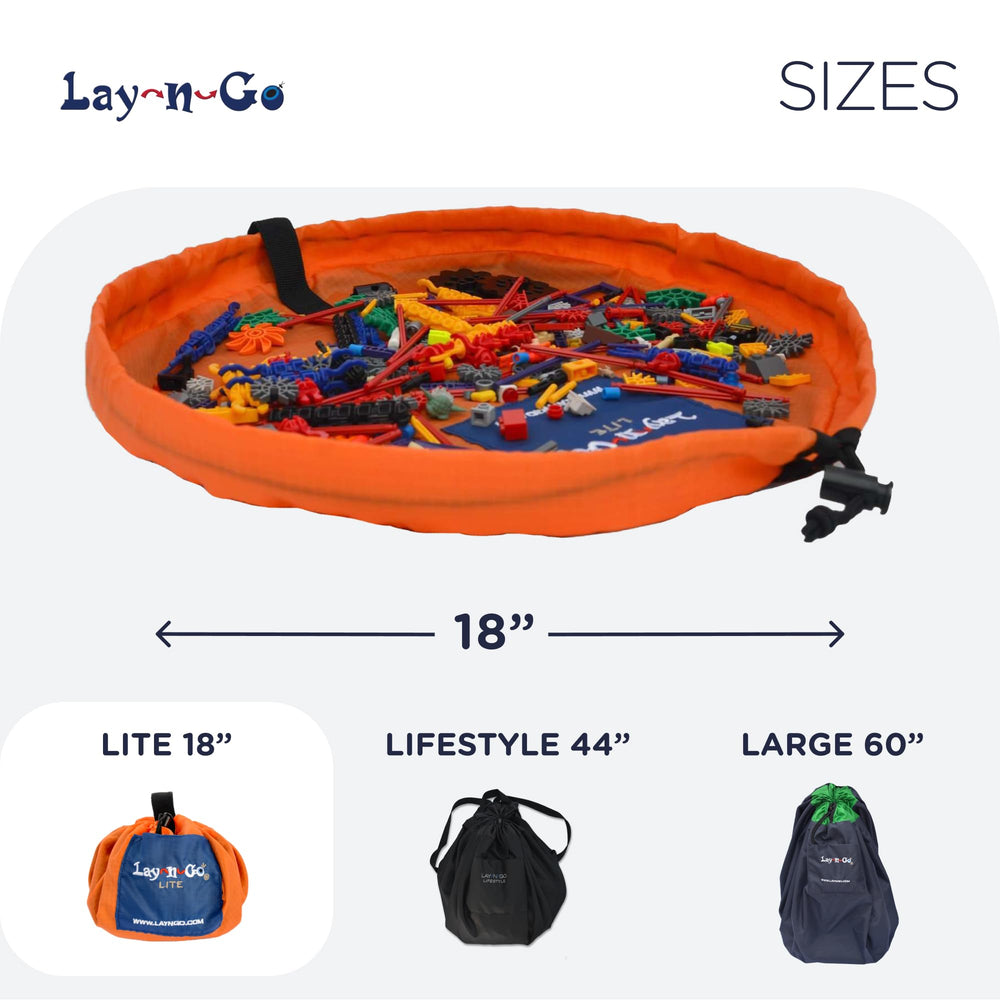 Lay-n-Go travel bag in use, ideal for trips with kids.