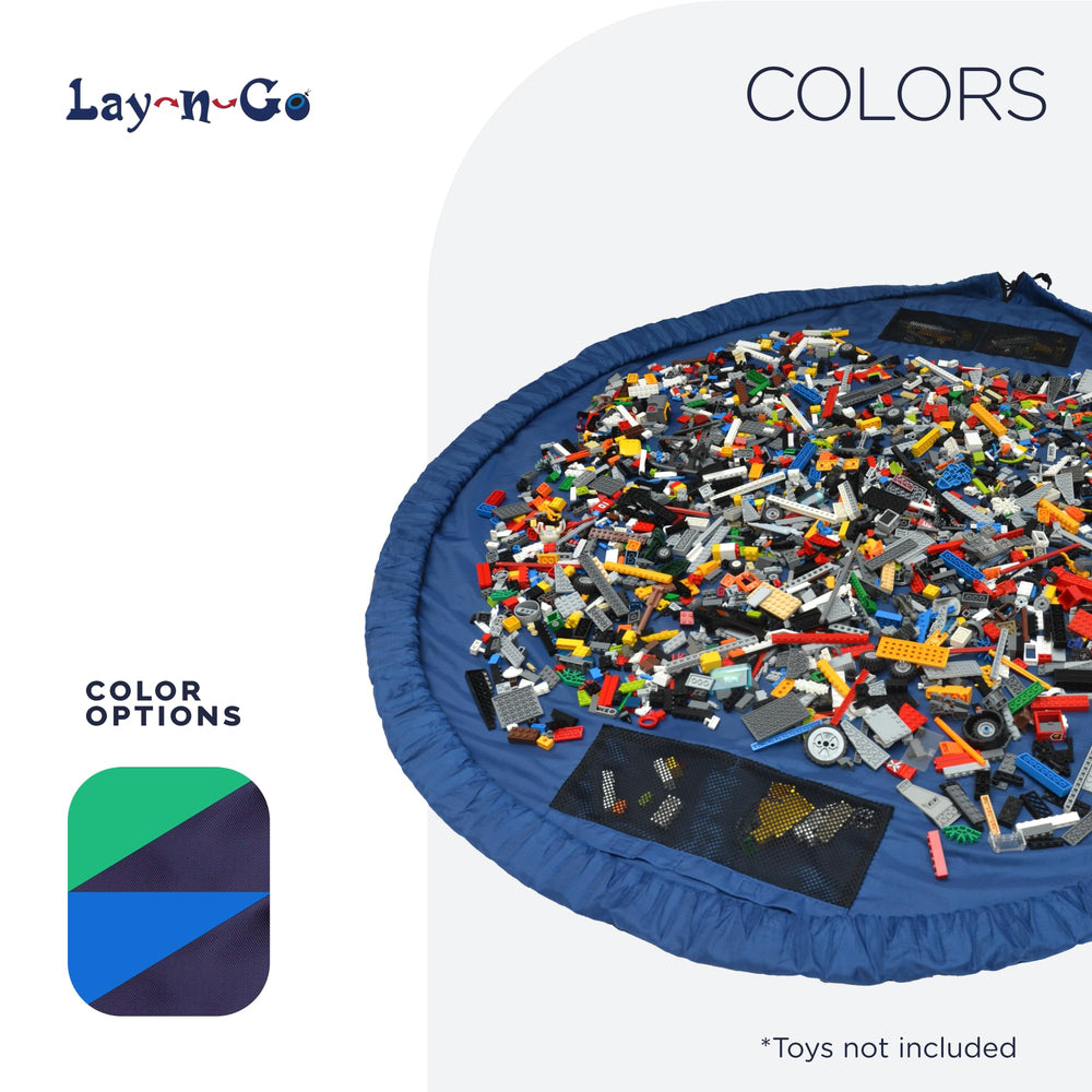 Machine-washable Lay-n-Go fabric for easy cleanup