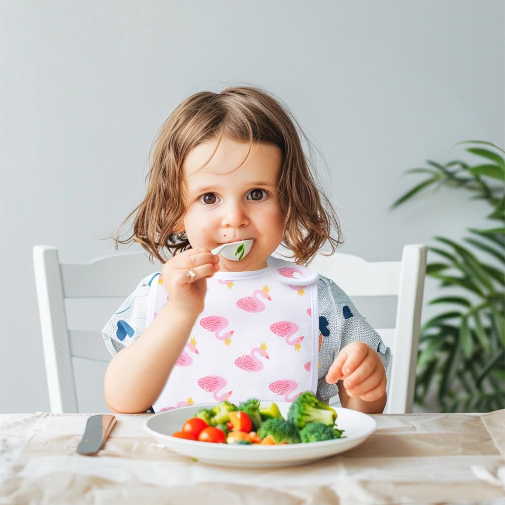 lazyrhino soft fabric bibs protect clothing while absorbing liquids during feeding