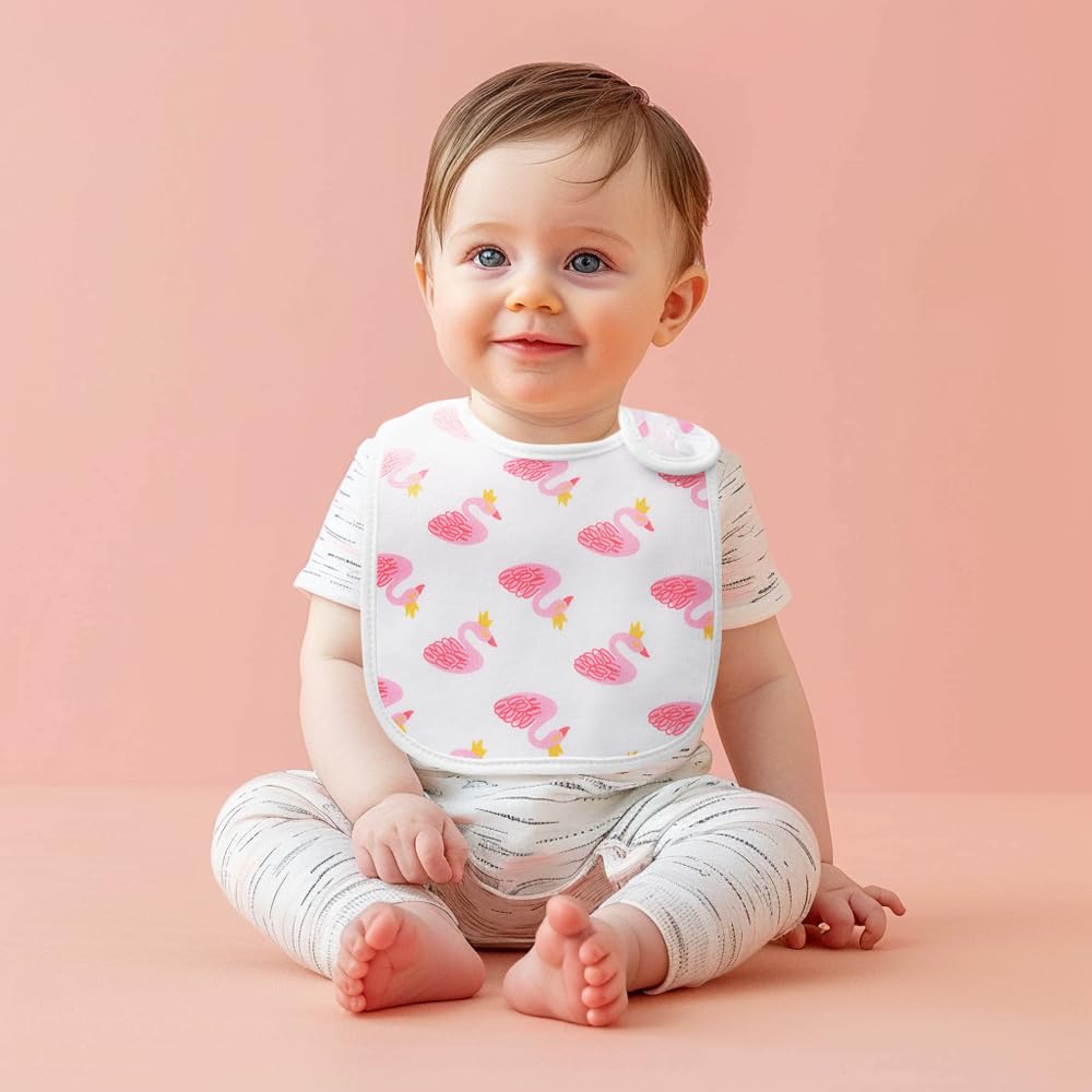 lazyrhino bib worn by baby during meals highlights practical coverage and comfort