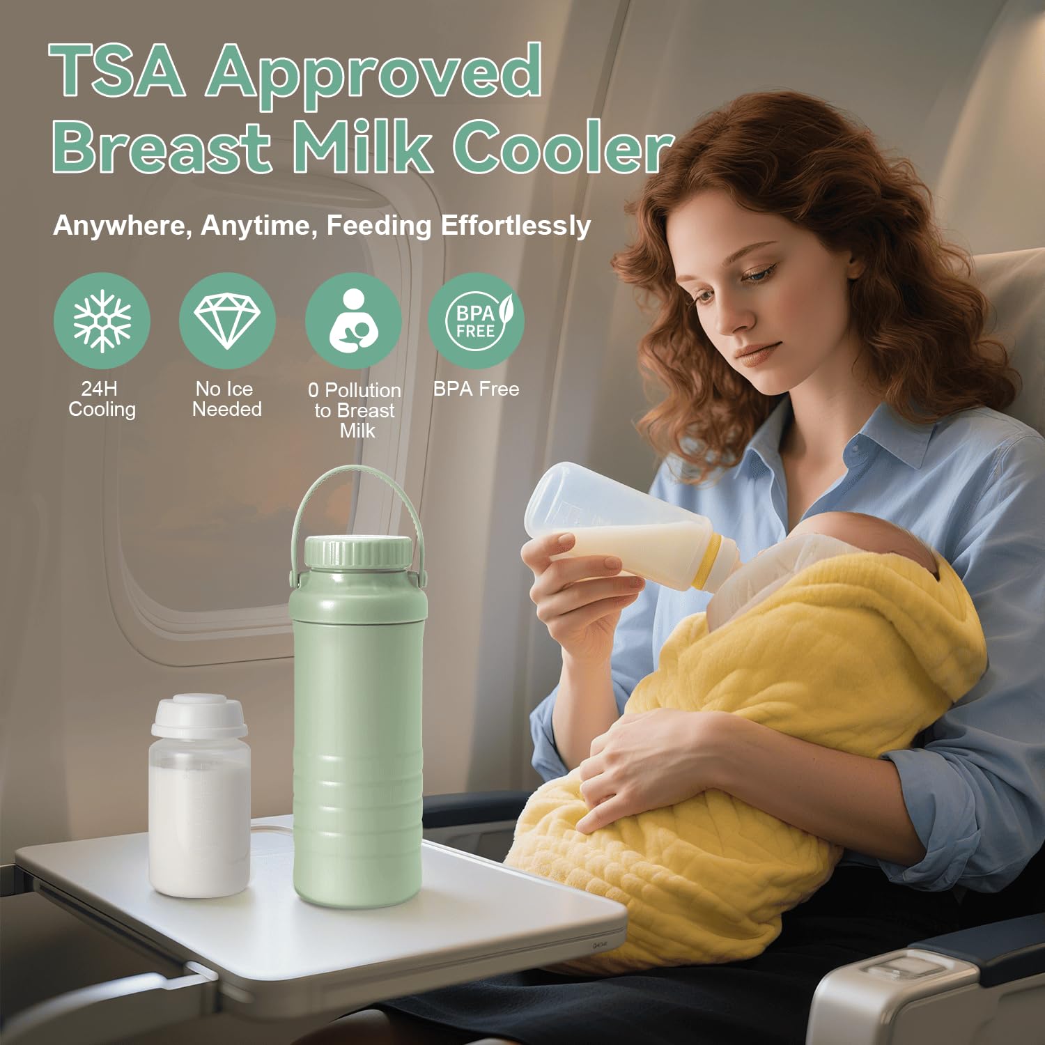 Lazyshine outer bottle chiller container showcases compact, travel-friendly design.