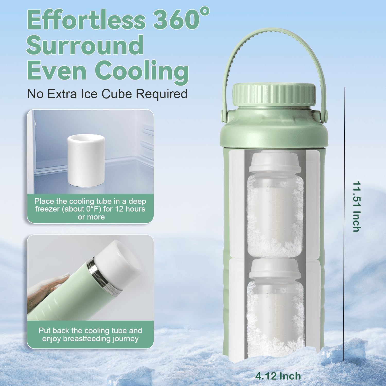 Lazyshine TSA-compliant breast milk cooler simplifies airport security checks.