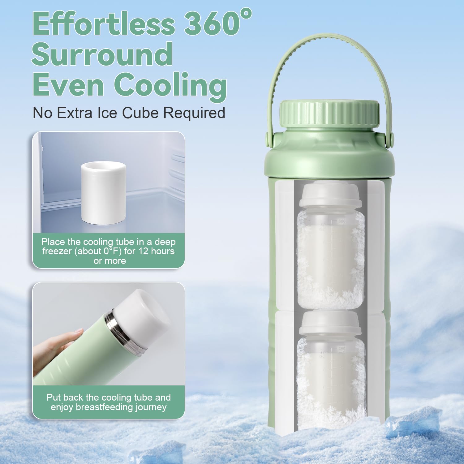 Two BPA-free Lazyshine bottles included for multiple pumping sessions