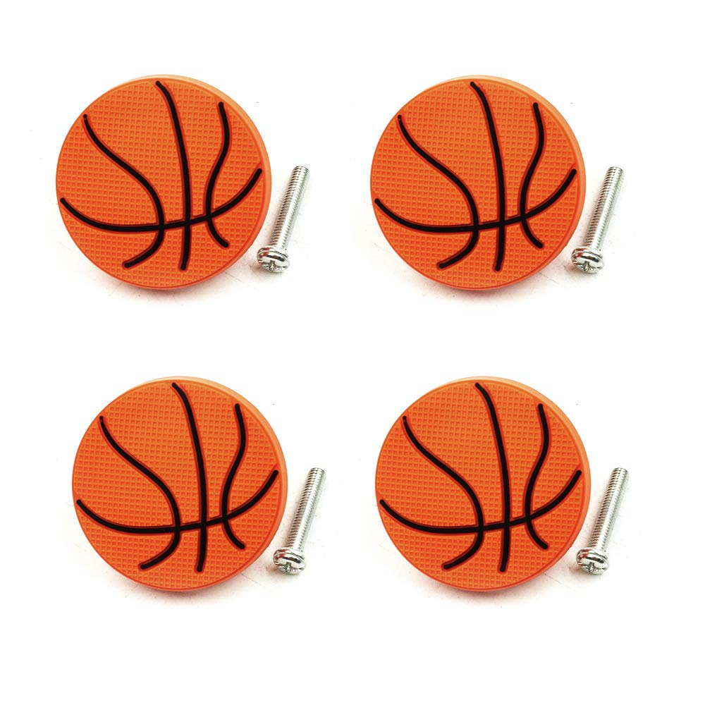 LC LICTOP soft rubber basketball knob set on a dresser for kid-friendly storage.