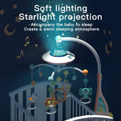 Lcasio detachable rattles crib mobile engages baby during playtime