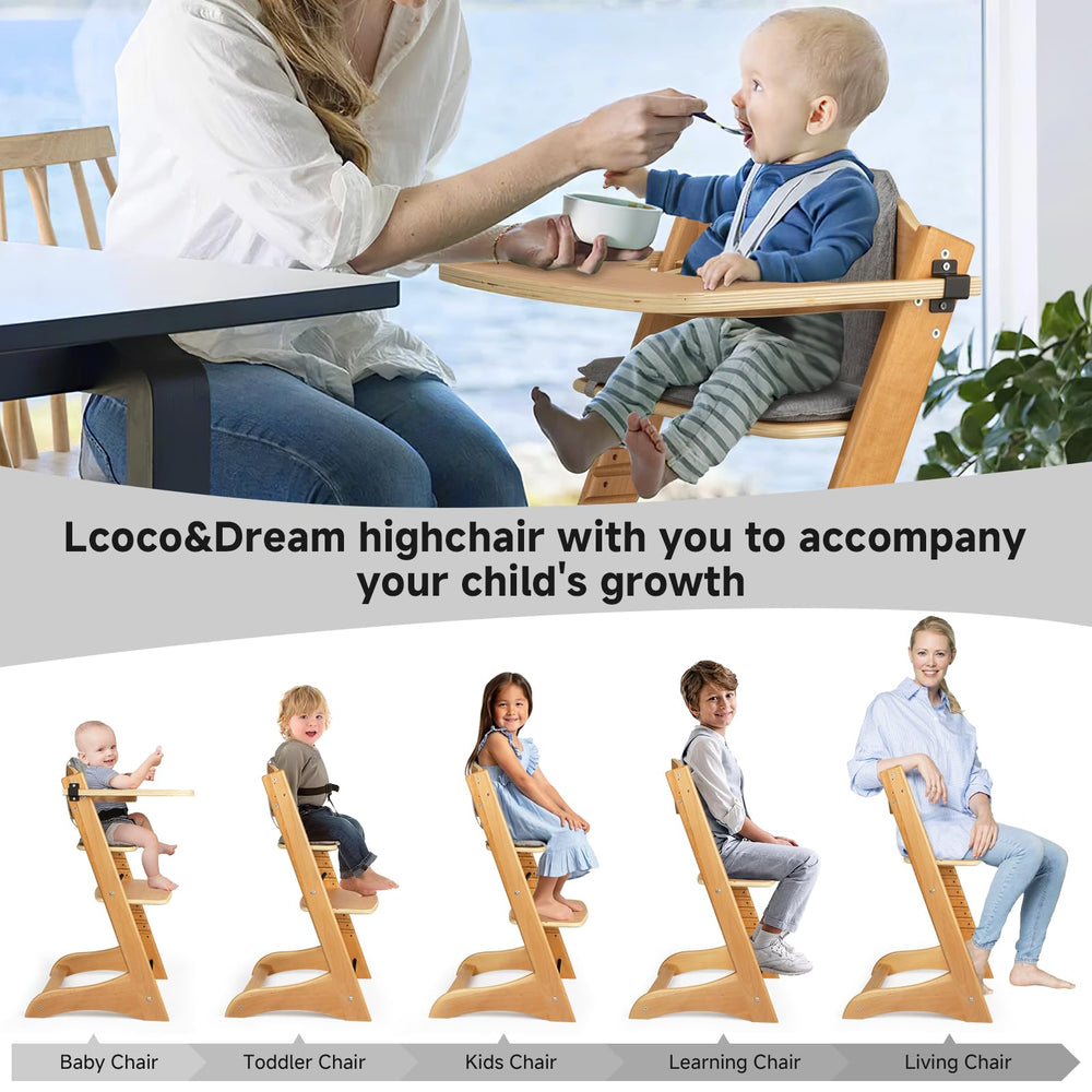 Lcoco&amp;Dream adjustable seat panel demonstrates versatile dining and learning setup