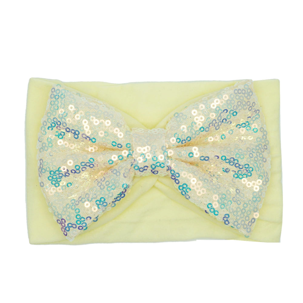 LDDCX glitter bow headband black for outfits and portraits