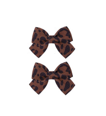 LDDCX baby leopard hair bow clip adds cute detail to daily outfits.