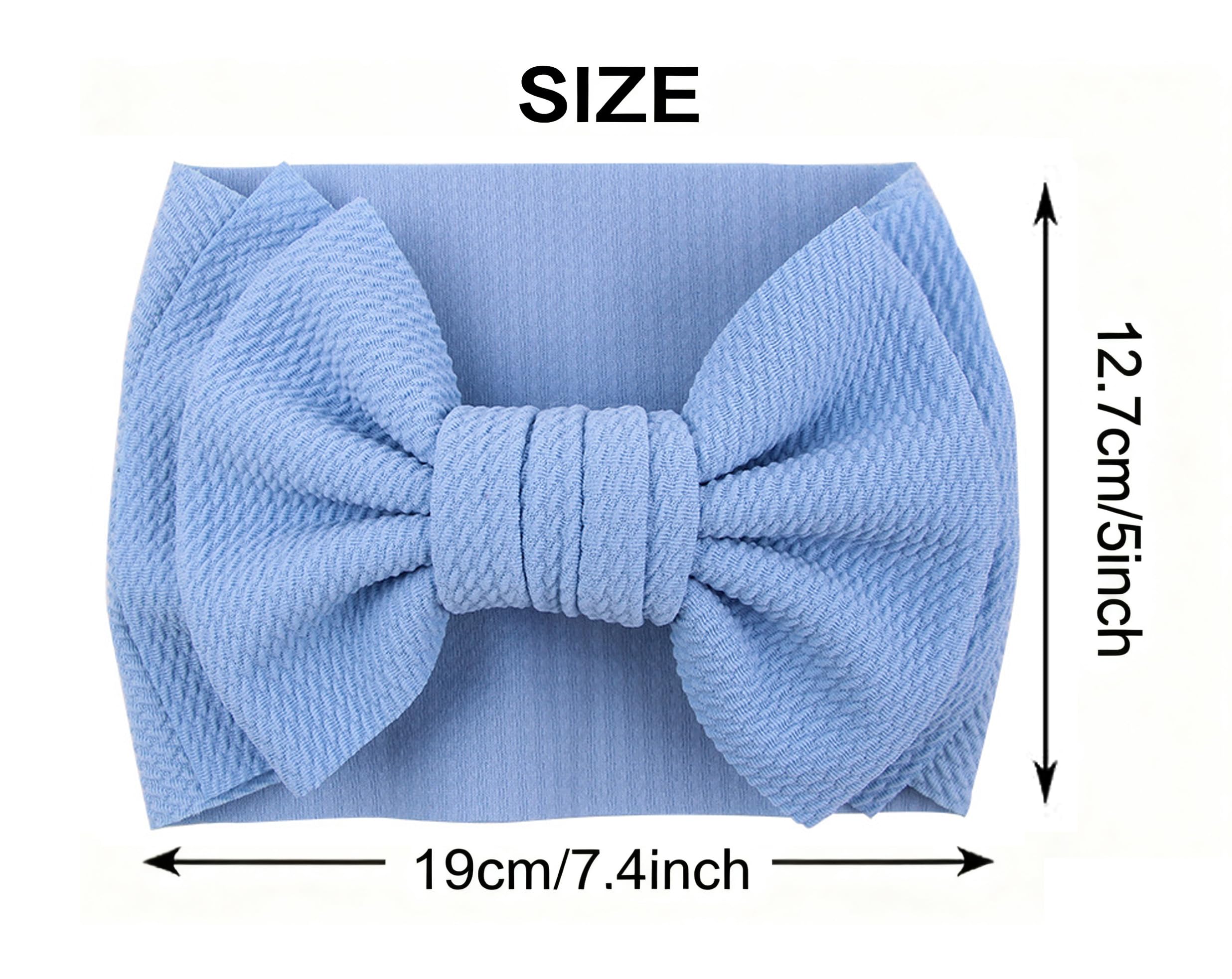 LDDCX newborn headbands, green-blue, ready for daily outfits and gifting.