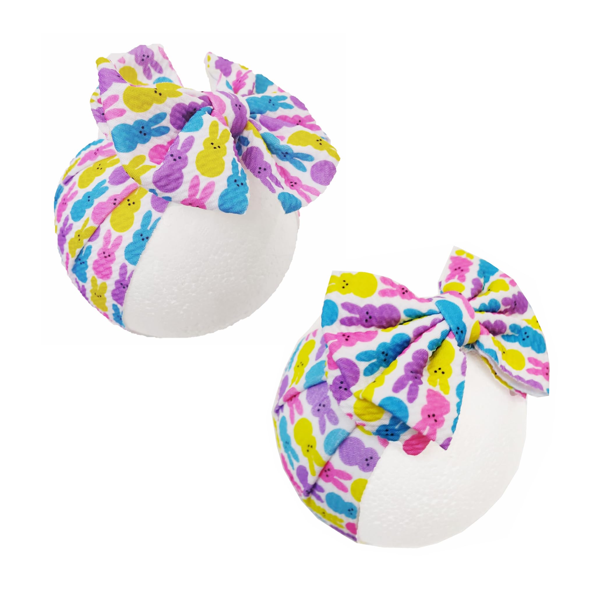 LDDCX Bunny Ears Headband on a newborn baby, ideal for photoshoots