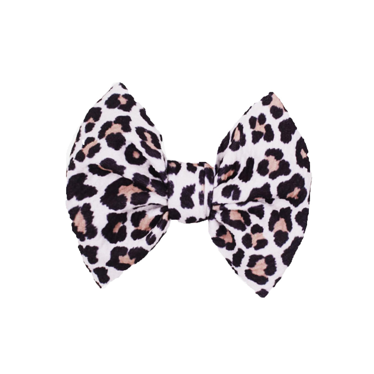 LDDCX Glitter Leopard hair bow clip with non-slip grip for secure everyday wear.