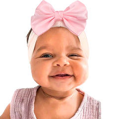 LDDCX newborn-toddler bow uses soft nylon fabric for gentle daily wear.