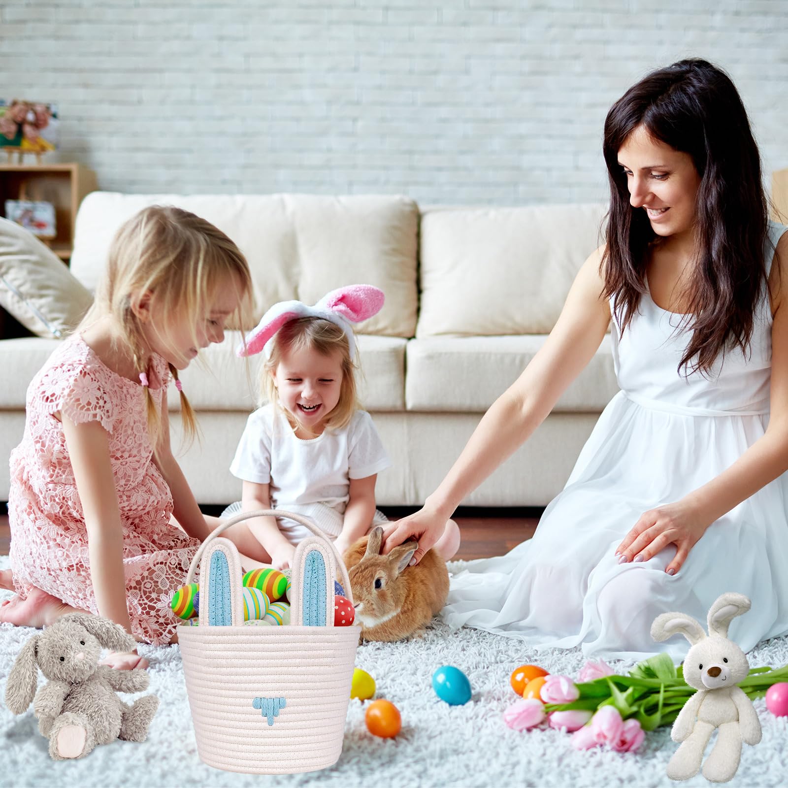 LDFDRT basket styled in a decorative setting for gifts and display.
