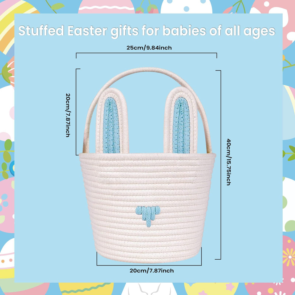 LDFDRT bunny ears detail adds playful charm to the woven basket.