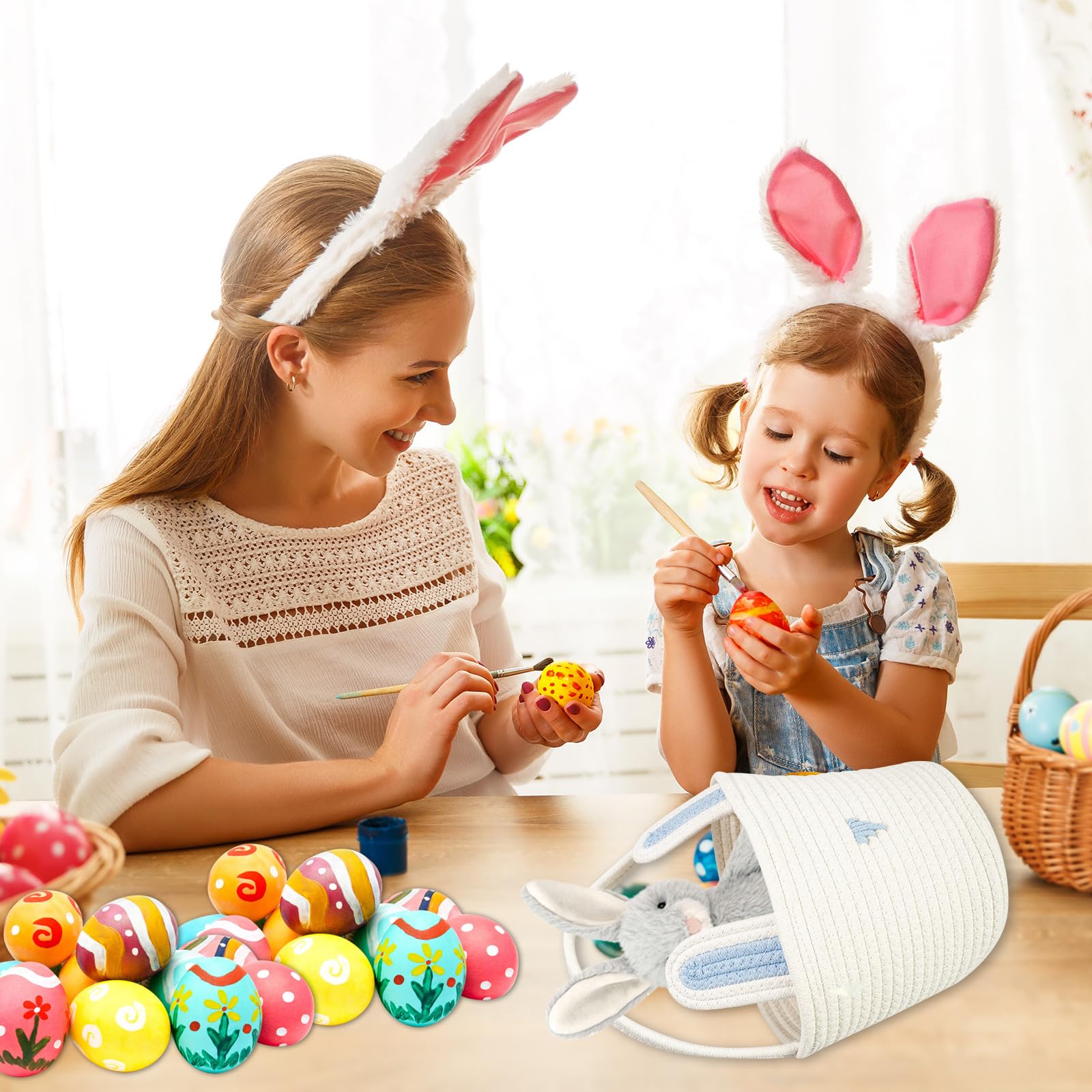 LDFDRT Easter basket storage after the holiday for organized keepsakes.
