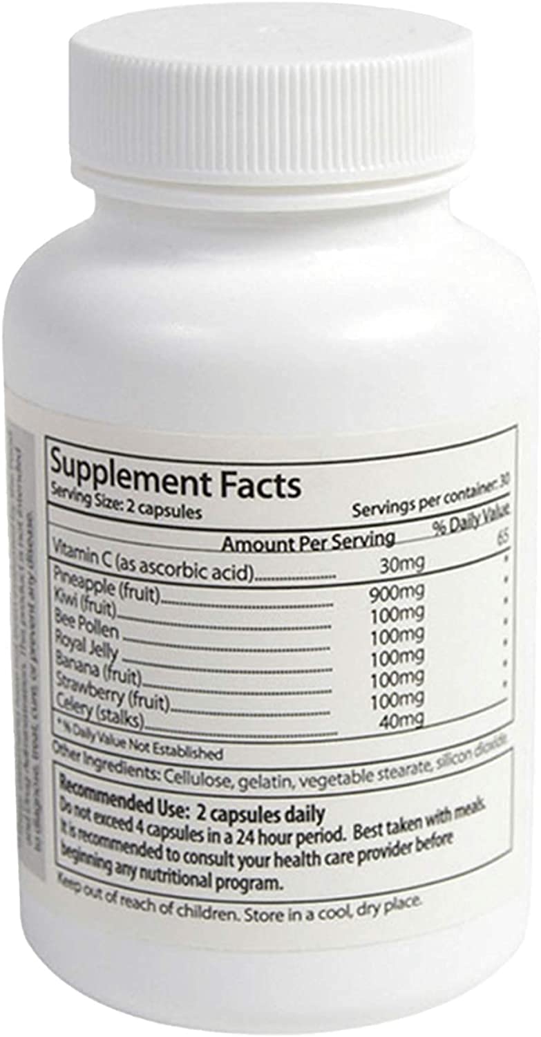 Leading Edge Health Semenhance bottle back label shows ingredients and usage notes.