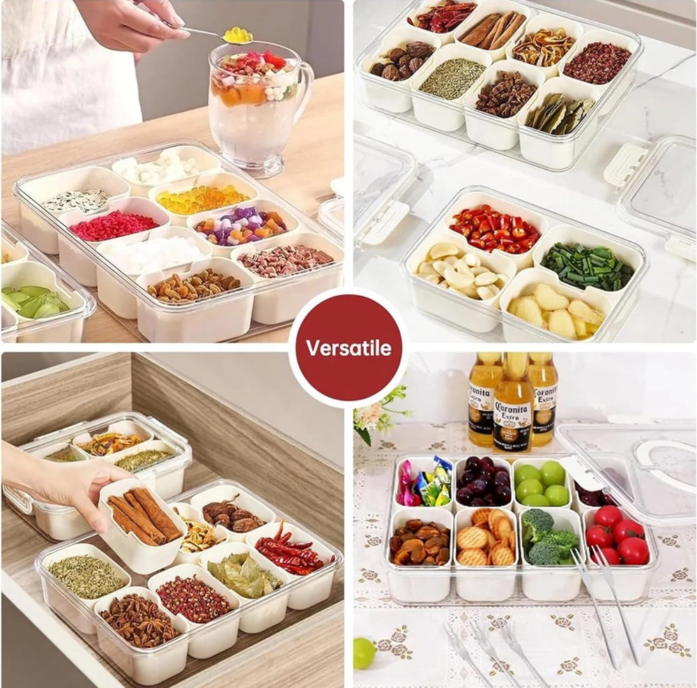Leakproof Bento Lunch Box compartments keep foods separated and fresh
