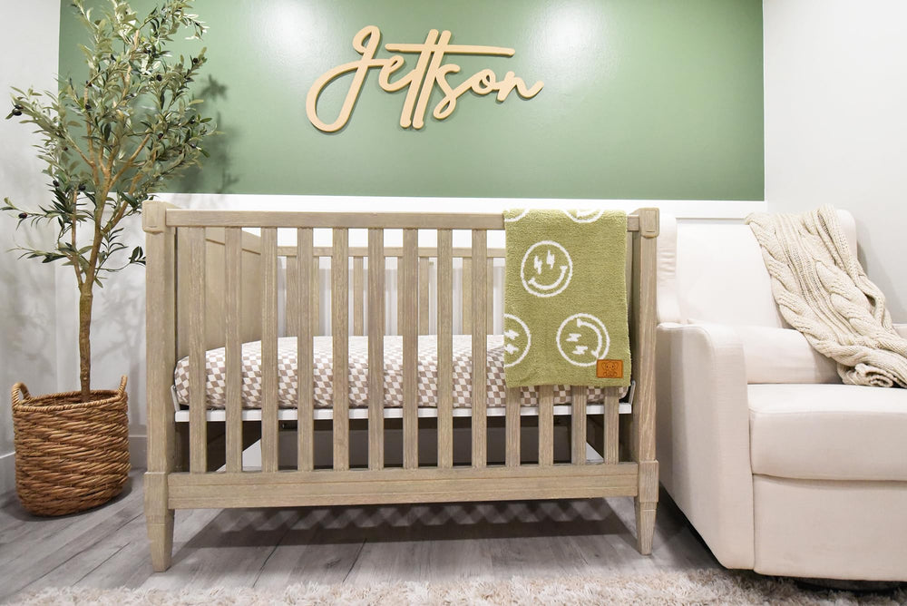 Leaps + Legends baby shower gift blanket for new parents