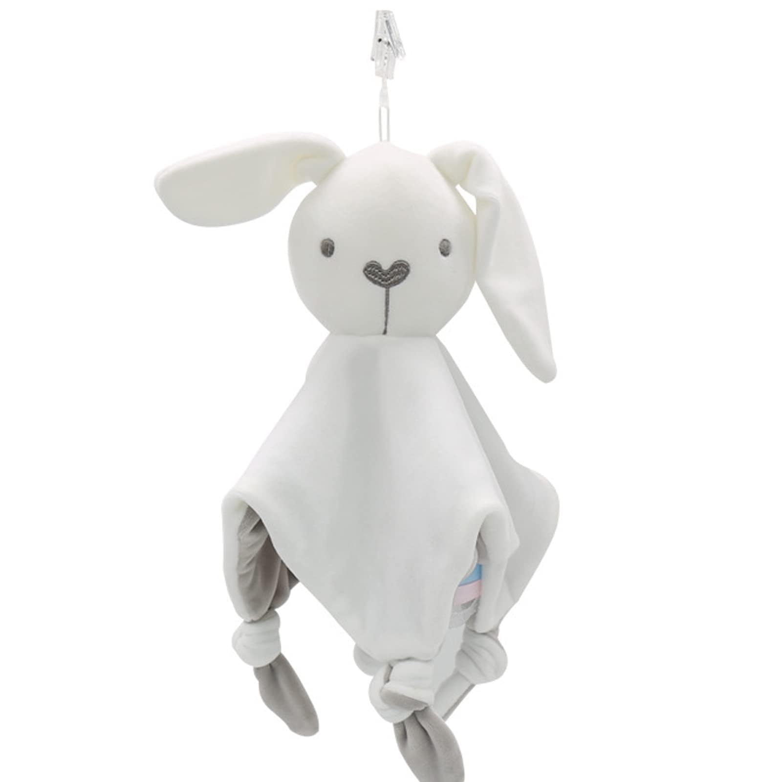 LEBOCADO Baby Lovey Bunny with tags offers comforting security for nap time.