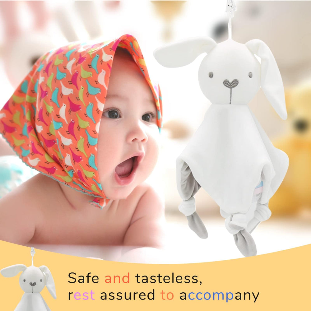 LEBOCADO bunny head includes a built-in bell for gentle attention.