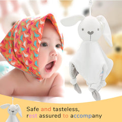 LEBOCADO bunny head includes a built-in bell for gentle attention.