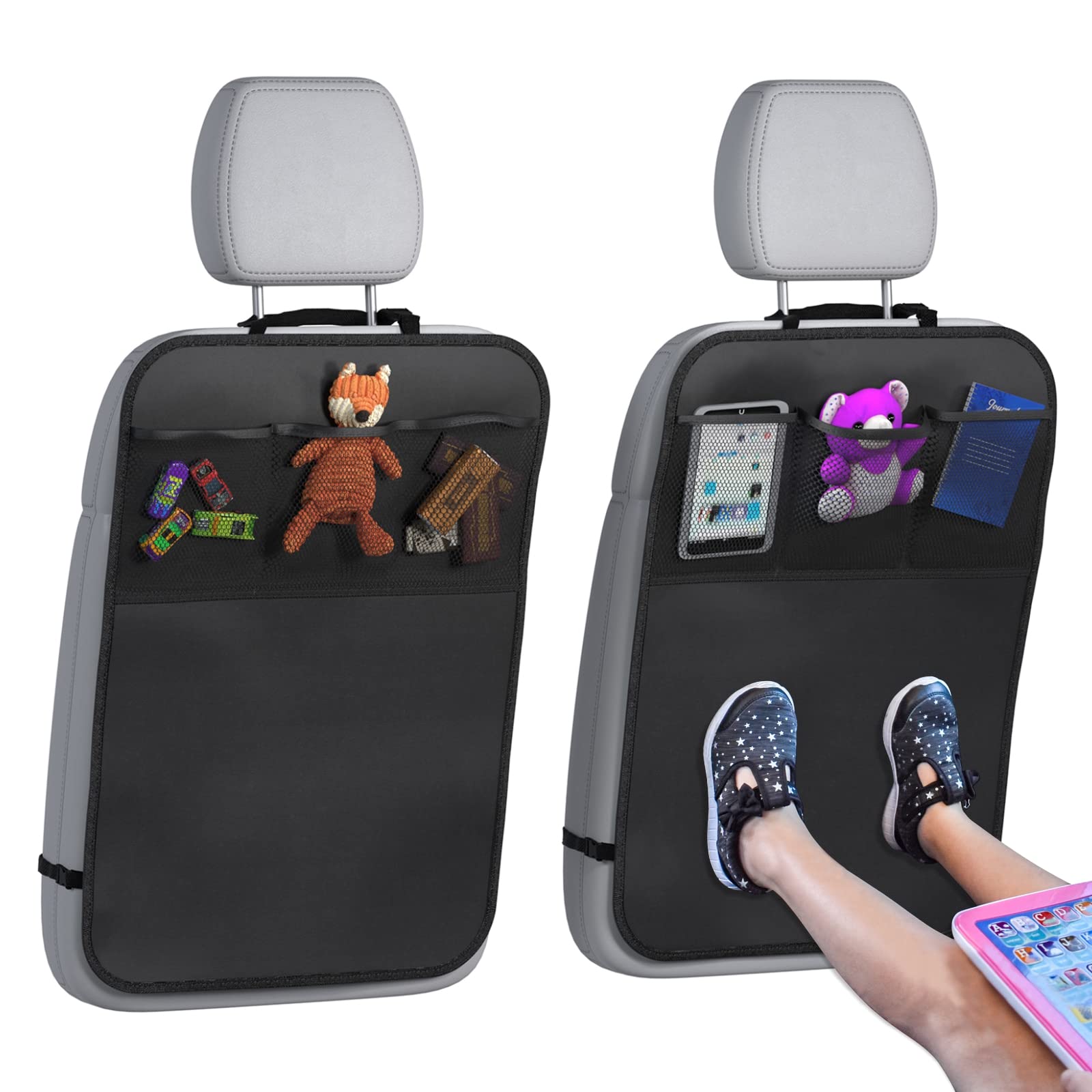 Lebogner back seat cover two-pack protects seats from dirt and spills.