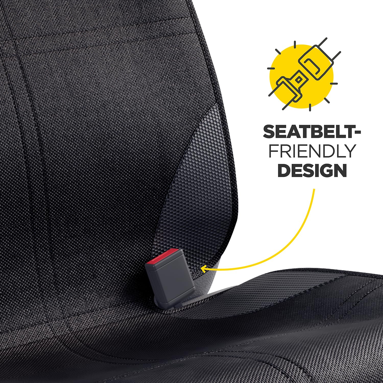 Lebogner car seat protector thick padding adds comfort during rides.